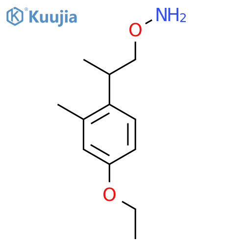 O-2-(4-ethoxy-2-methylphenyl)propylhydroxylamine structure