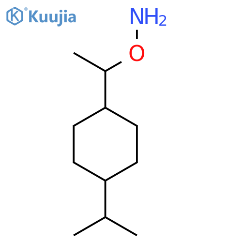 O-{1-4-(propan-2-yl)cyclohexylethyl}hydroxylamine structure