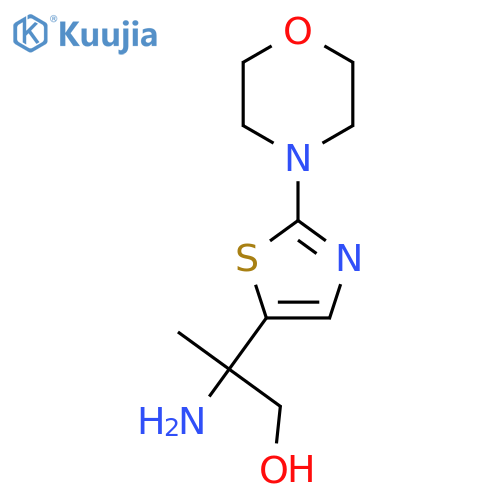 2-amino-2-2-(morpholin-4-yl)-1,3-thiazol-5-ylpropan-1-ol structure