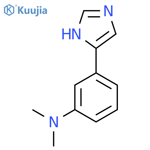 3-(1H-imidazol-4-yl)-N,N-dimethylaniline structure