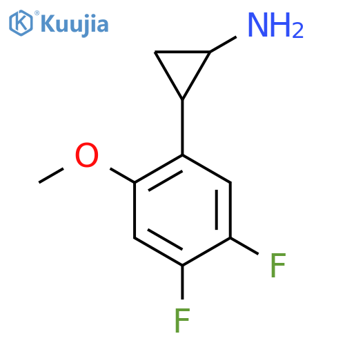 2-(4,5-difluoro-2-methoxyphenyl)cyclopropan-1-amine structure