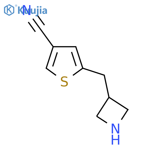 5-(azetidin-3-yl)methylthiophene-3-carbonitrile structure