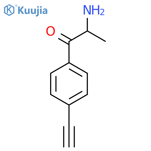 2-amino-1-(4-ethynylphenyl)propan-1-one structure