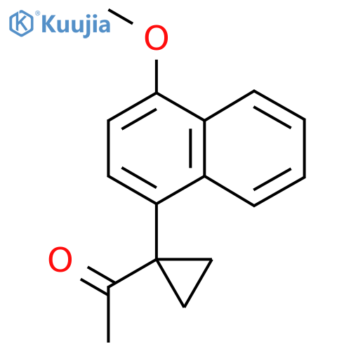 1-1-(4-methoxynaphthalen-1-yl)cyclopropylethan-1-one structure