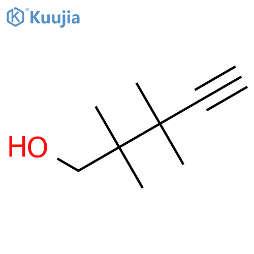 2,2,3,3-tetramethylpent-4-yn-1-ol structure