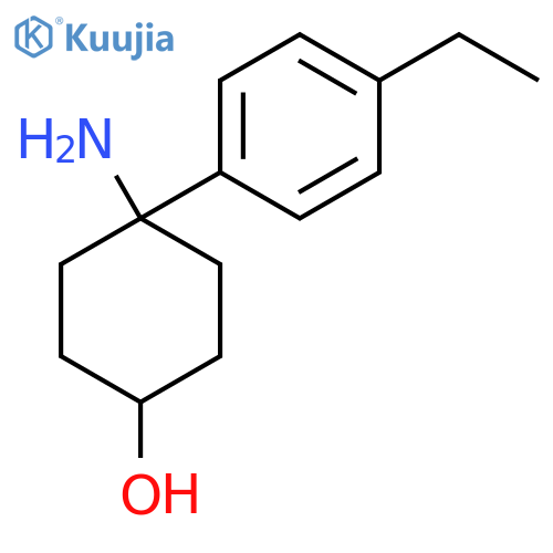 4-amino-4-(4-ethylphenyl)cyclohexan-1-ol structure
