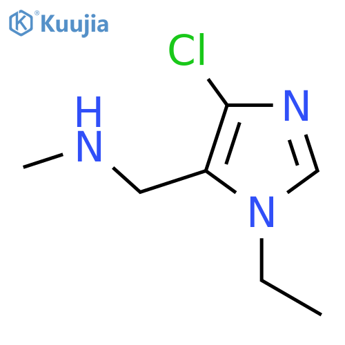 (4-chloro-1-ethyl-1H-imidazol-5-yl)methyl(methyl)amine structure
