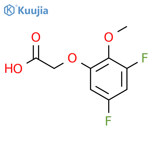 2-(3,5-difluoro-2-methoxyphenoxy)acetic acid structure