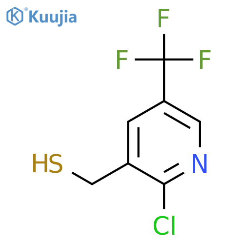 2-chloro-5-(trifluoromethyl)pyridin-3-ylmethanethiol structure