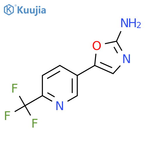 5-6-(trifluoromethyl)pyridin-3-yl-1,3-oxazol-2-amine structure