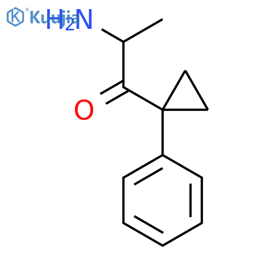 2-amino-1-(1-phenylcyclopropyl)propan-1-one structure