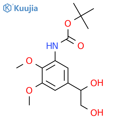 tert-butyl N-5-(1,2-dihydroxyethyl)-2,3-dimethoxyphenylcarbamate structure