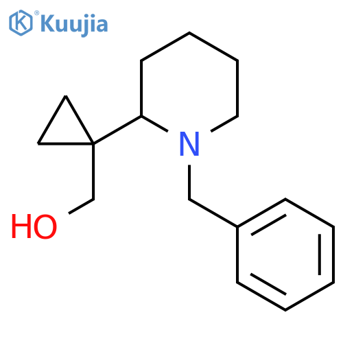 1-(1-benzylpiperidin-2-yl)cyclopropylmethanol structure