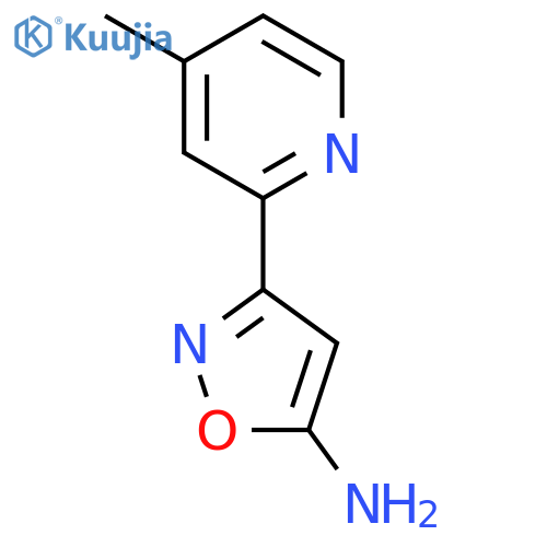 3-(4-methylpyridin-2-yl)-1,2-oxazol-5-amine structure