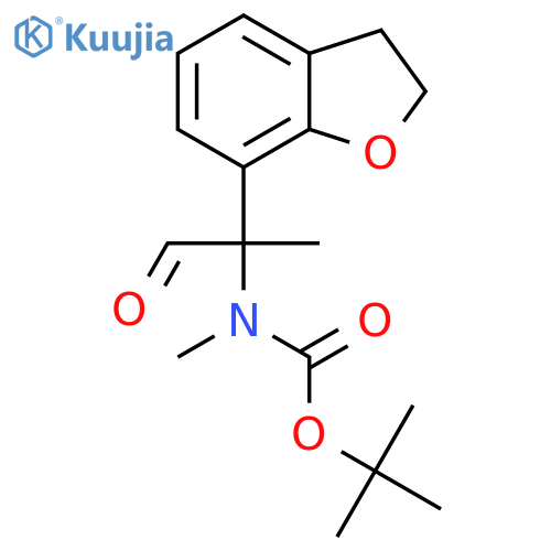 tert-butyl N-2-(2,3-dihydro-1-benzofuran-7-yl)-1-oxopropan-2-yl-N-methylcarbamate structure