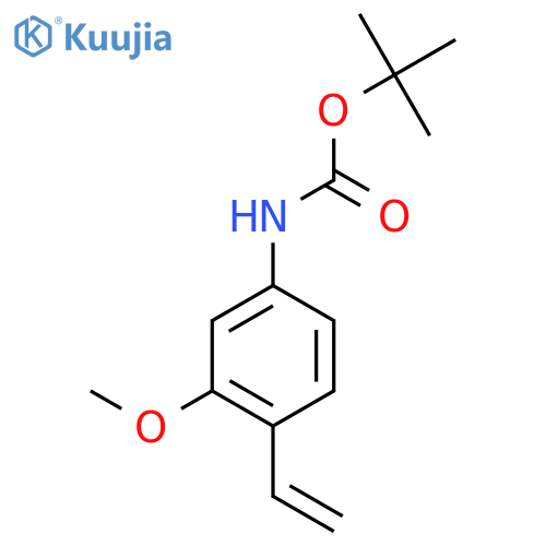 tert-butyl N-(4-ethenyl-3-methoxyphenyl)carbamate structure