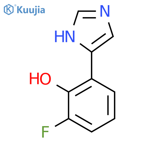 2-fluoro-6-(1H-imidazol-4-yl)phenol structure