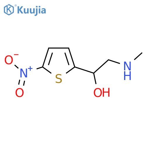 2-(methylamino)-1-(5-nitrothiophen-2-yl)ethan-1-ol structure