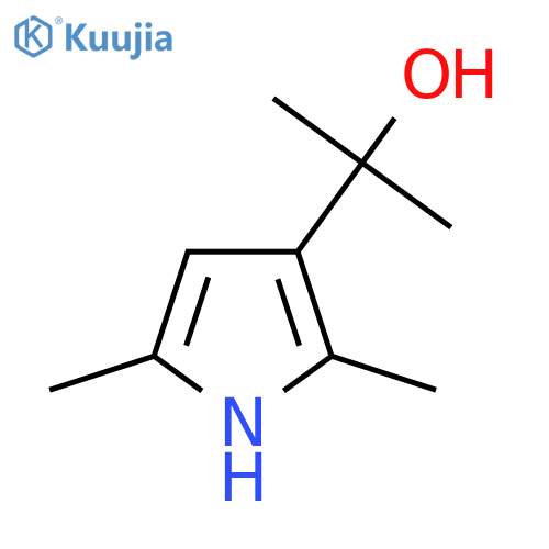 2-(2,5-dimethyl-1H-pyrrol-3-yl)propan-2-ol structure