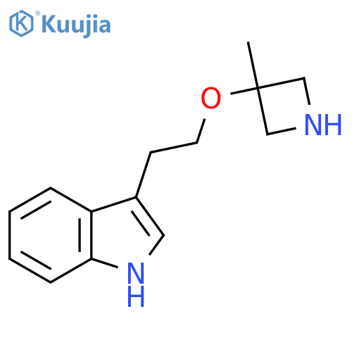 3-{2-(3-methylazetidin-3-yl)oxyethyl}-1H-indole structure