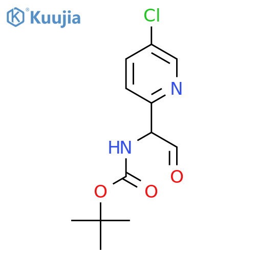 tert-butyl N-1-(5-chloropyridin-2-yl)-2-oxoethylcarbamate structure