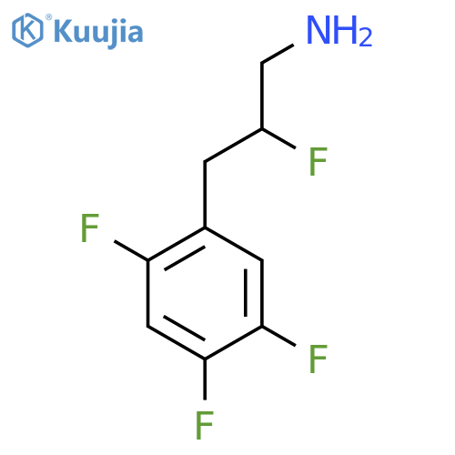 2-fluoro-3-(2,4,5-trifluorophenyl)propan-1-amine structure