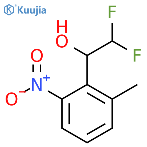 2,2-difluoro-1-(2-methyl-6-nitrophenyl)ethan-1-ol structure