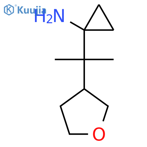 1-2-(oxolan-3-yl)propan-2-ylcyclopropan-1-amine structure