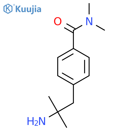 4-(2-amino-2-methylpropyl)-N,N-dimethylbenzamide structure