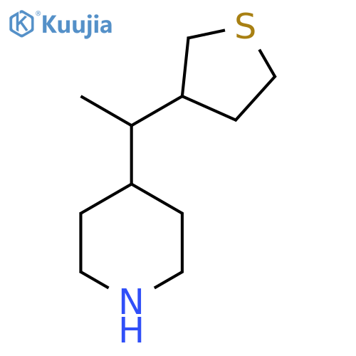 4-1-(thiolan-3-yl)ethylpiperidine structure