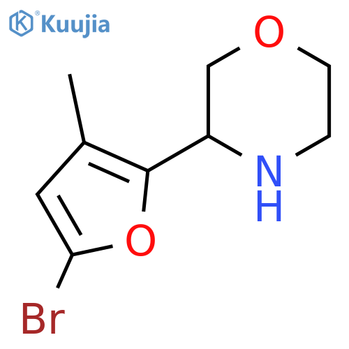 3-(5-bromo-3-methylfuran-2-yl)morpholine structure