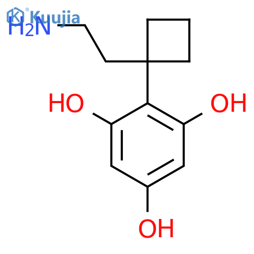 2-1-(2-aminoethyl)cyclobutylbenzene-1,3,5-triol structure