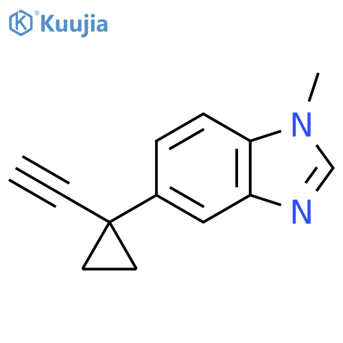 5-(1-ethynylcyclopropyl)-1-methyl-1H-1,3-benzodiazole structure