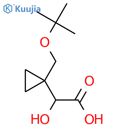 2-{1-(tert-butoxy)methylcyclopropyl}-2-hydroxyacetic acid structure