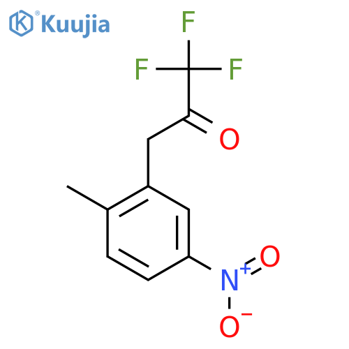 1,1,1-trifluoro-3-(2-methyl-5-nitrophenyl)propan-2-one structure