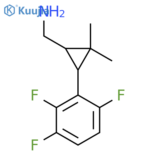 2,2-dimethyl-3-(2,3,6-trifluorophenyl)cyclopropylmethanamine structure