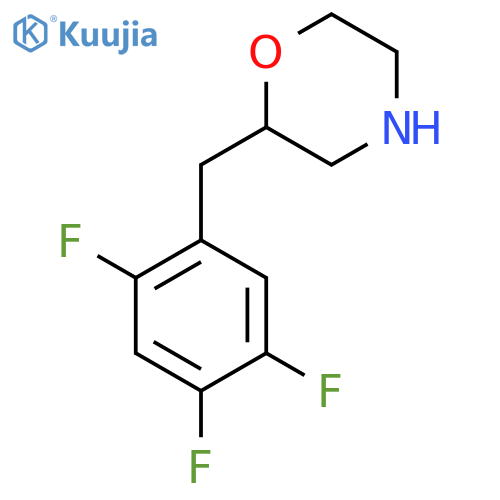2-(2,4,5-trifluorophenyl)methylmorpholine structure