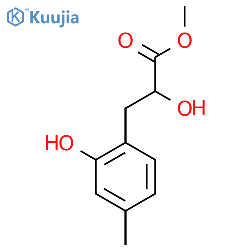 methyl 2-hydroxy-3-(2-hydroxy-4-methylphenyl)propanoate structure