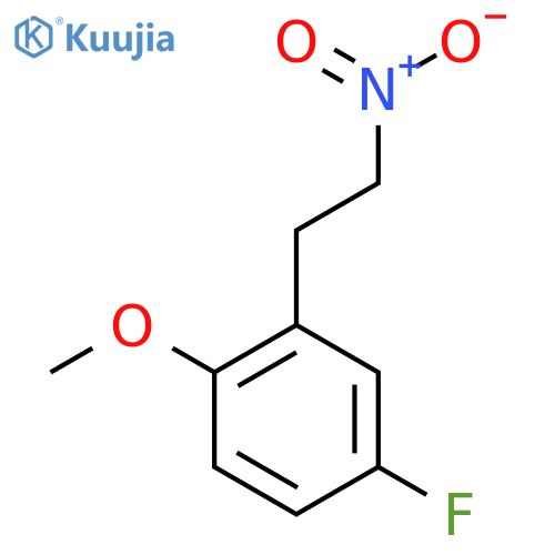 4-fluoro-1-methoxy-2-(2-nitroethyl)benzene structure