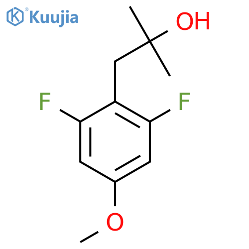 1-(2,6-difluoro-4-methoxyphenyl)-2-methylpropan-2-ol structure