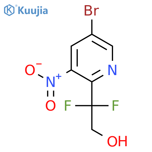 2-(5-bromo-3-nitropyridin-2-yl)-2,2-difluoroethan-1-ol structure