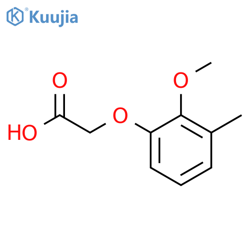 2-(2-methoxy-3-methylphenoxy)acetic acid structure