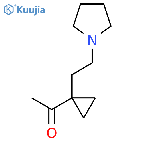 1-{1-2-(pyrrolidin-1-yl)ethylcyclopropyl}ethan-1-one structure