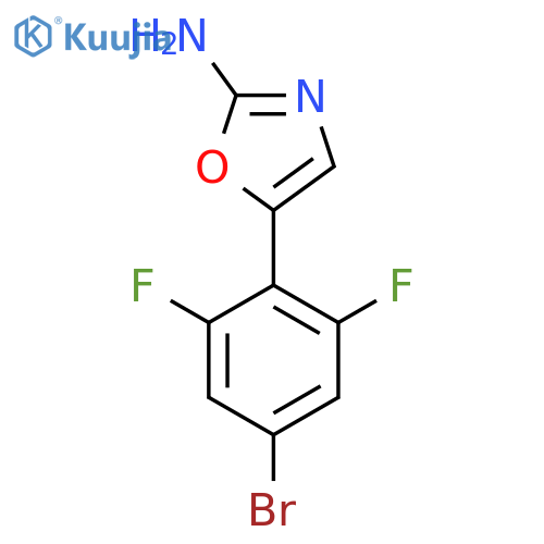 5-(4-bromo-2,6-difluorophenyl)-1,3-oxazol-2-amine structure