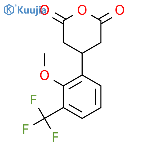 4-2-methoxy-3-(trifluoromethyl)phenyloxane-2,6-dione structure