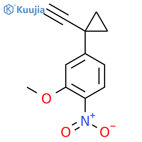 4-(1-ethynylcyclopropyl)-2-methoxy-1-nitrobenzene structure