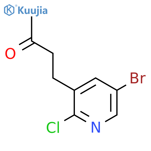 4-(5-bromo-2-chloropyridin-3-yl)butan-2-one structure