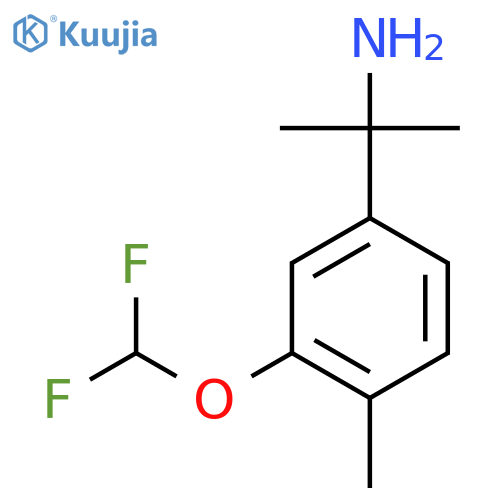 2-3-(difluoromethoxy)-4-methylphenylpropan-2-amine structure