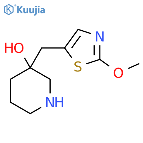 3-(2-methoxy-1,3-thiazol-5-yl)methylpiperidin-3-ol structure