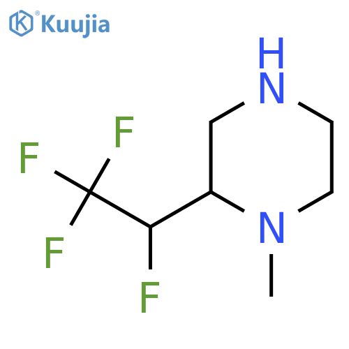 1-methyl-2-(1,2,2,2-tetrafluoroethyl)piperazine structure